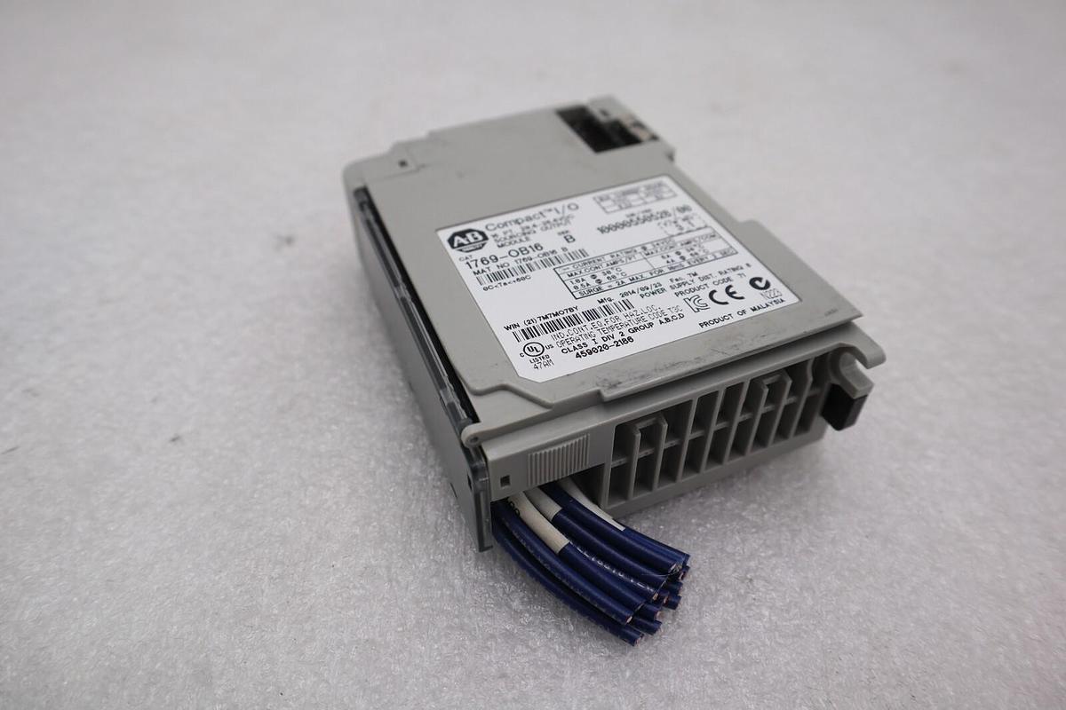 Used ALLEN BRADLEY 1769-OB16 SERIES B OUTPUT MODULE #K-2577-B
