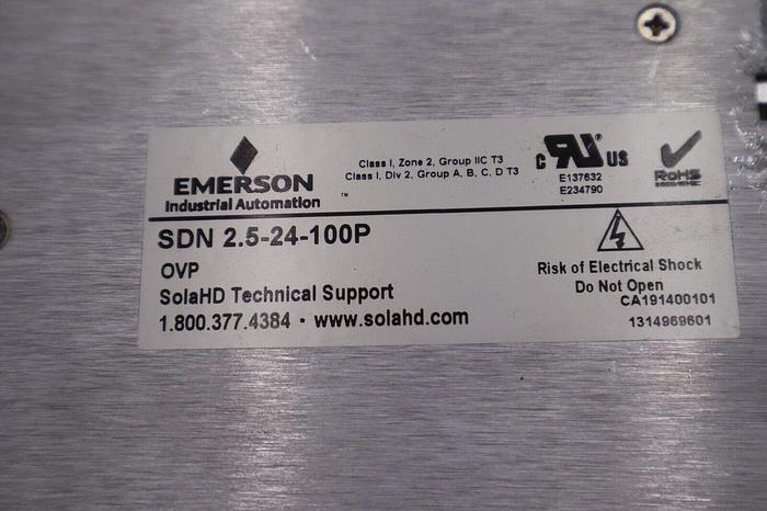 Used Emerson Industrial Automation SDN 2.5-24-100P Power Supply  #K-2266