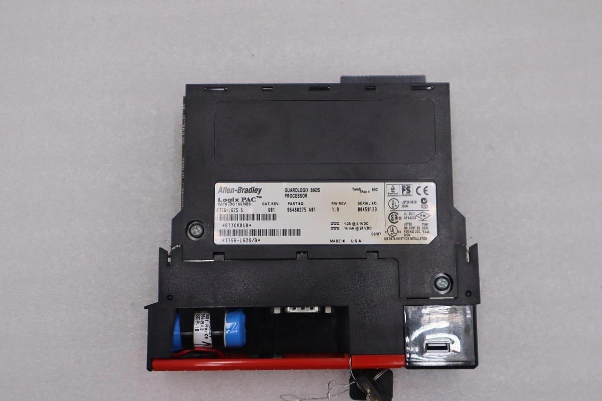Used Allen Bradley 1756-L62S Series B GuardLogix Logix5562S Memory Processor #854C