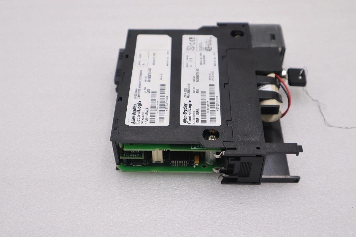Used Allen Bradley 1756-L55 /A W 1756-M14 ControlLogix Processor STOCK 844C