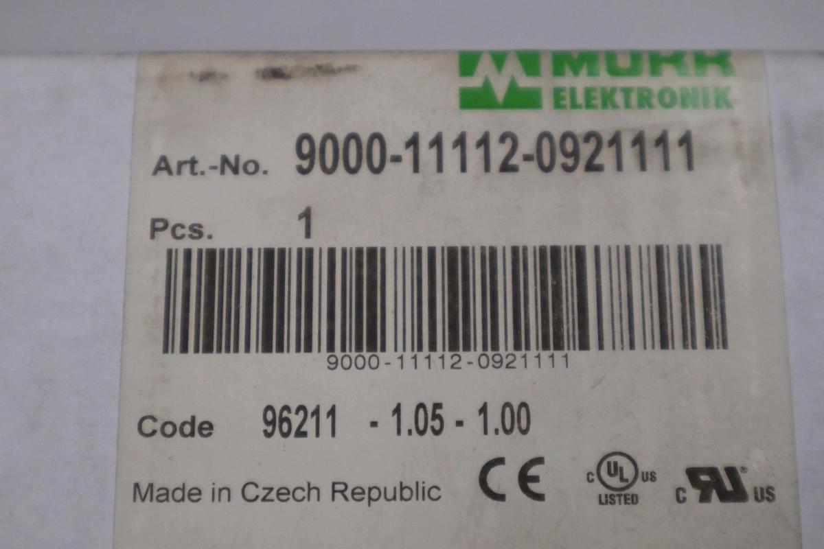 Used NEW OPEN BOX Murr Elektronik Switch Mode Power Supply 9000-11112-0921111 --GF46A