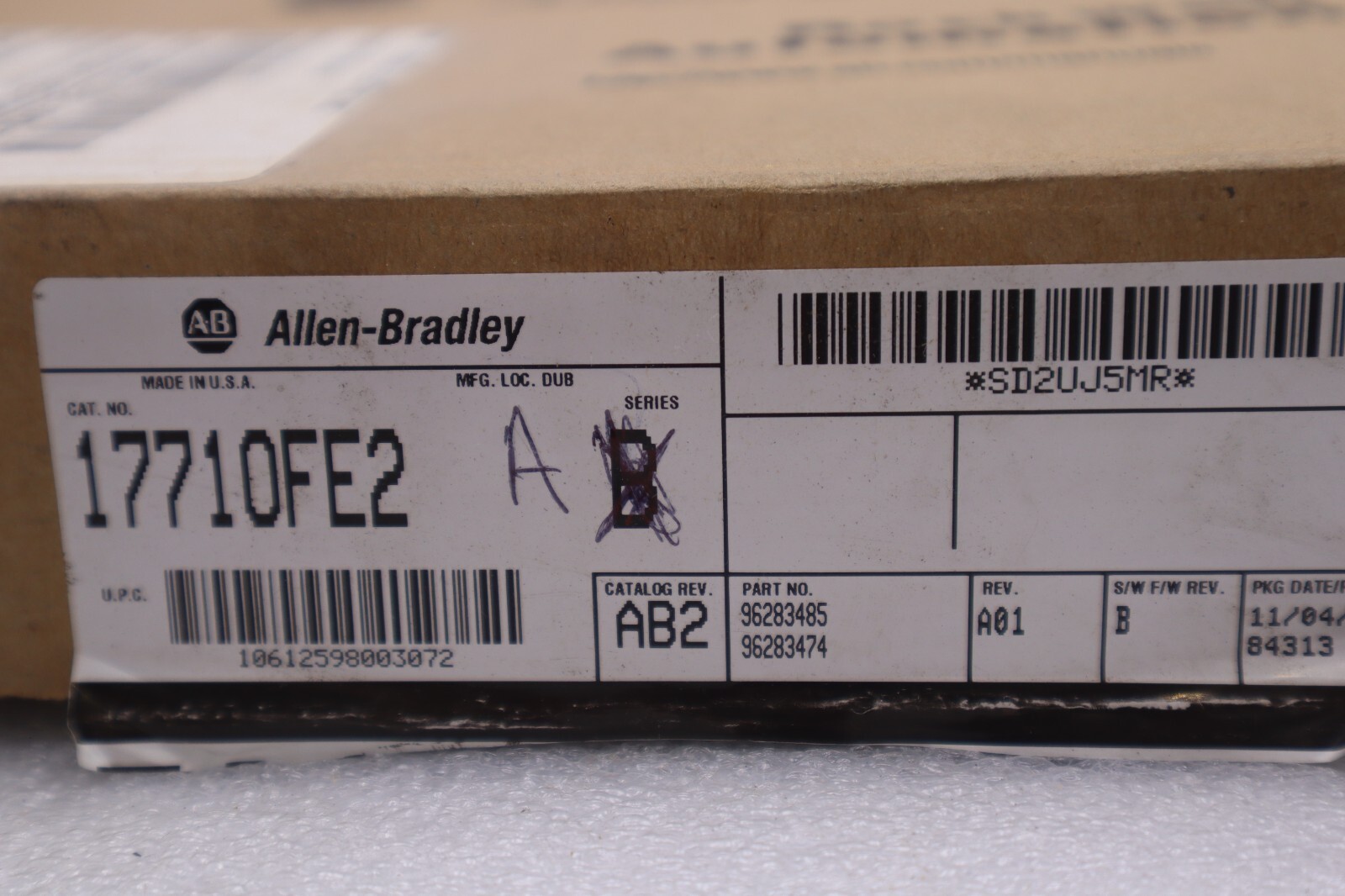 Used ALLEN-BRADLEY 1771-0FE2 ANALOG OUTOUT MODULE SERIES A STOCK #3243