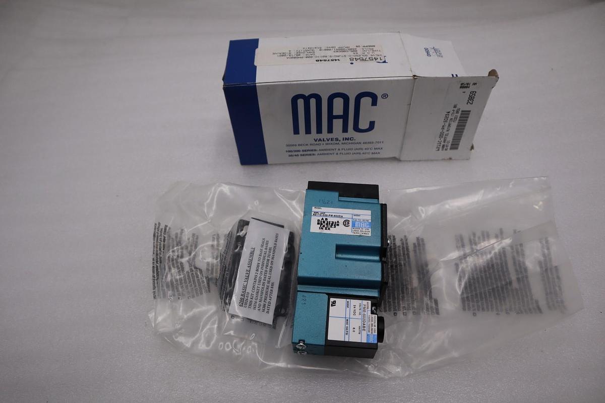 NEW MAC 6211C-000-PM-502DA W/ PME-502DABE SOLENOID VALVE 6200 SERIES #H728A