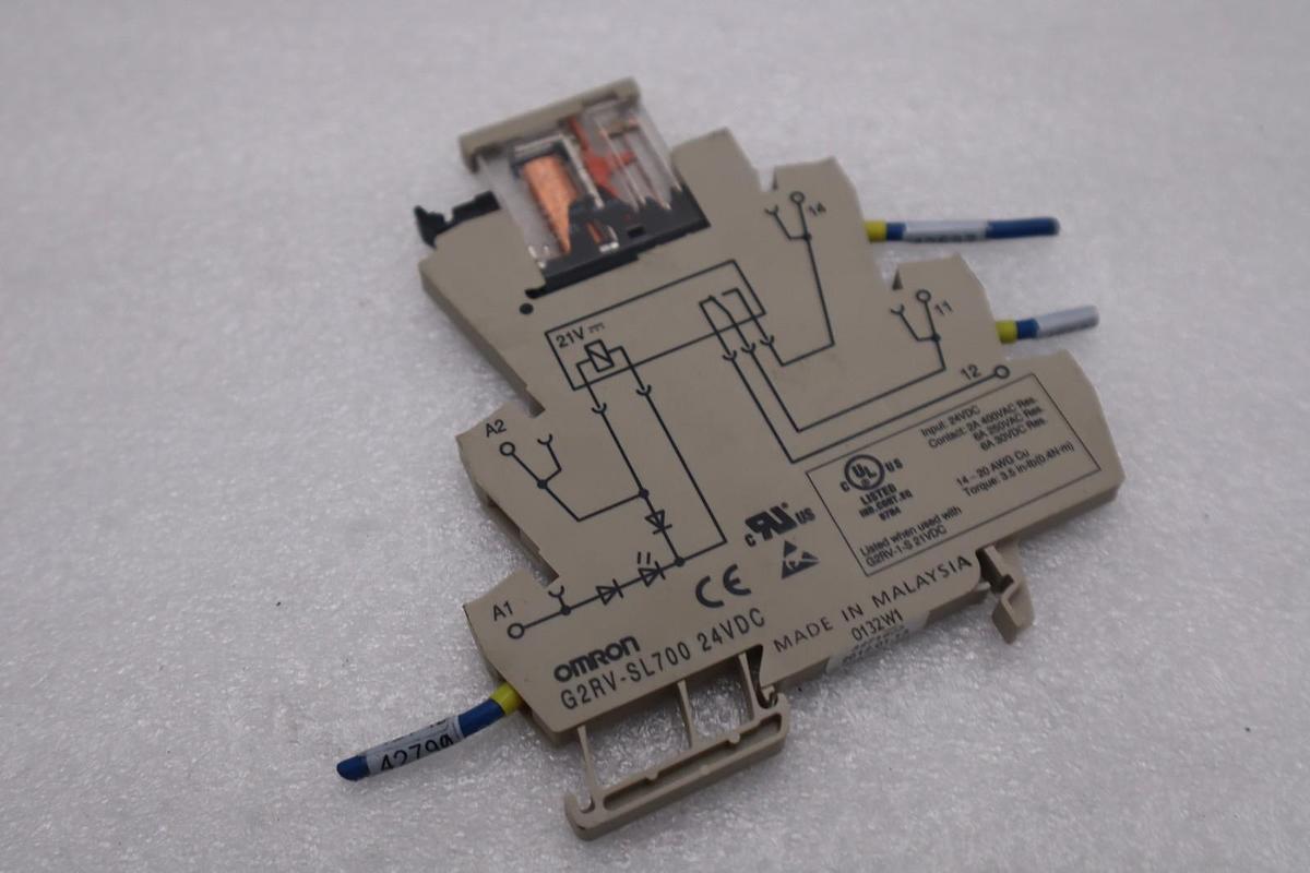 Used LOT OF 4 OMRON G2RV-SL700-24VDC RELAY STOCK H1668A