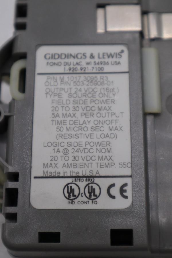 Used DANAHER MOTION M.1017.3095 R3 / M10173095 R3 GIDDINGS & LEWIS MODULE #6041