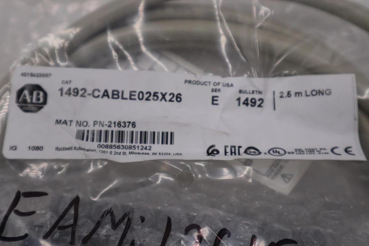 Used Allen Bradley 1492-CABLE025X26 DIGITAL CABLE CONNECTION PRODUCTS - STOCK GF-14A