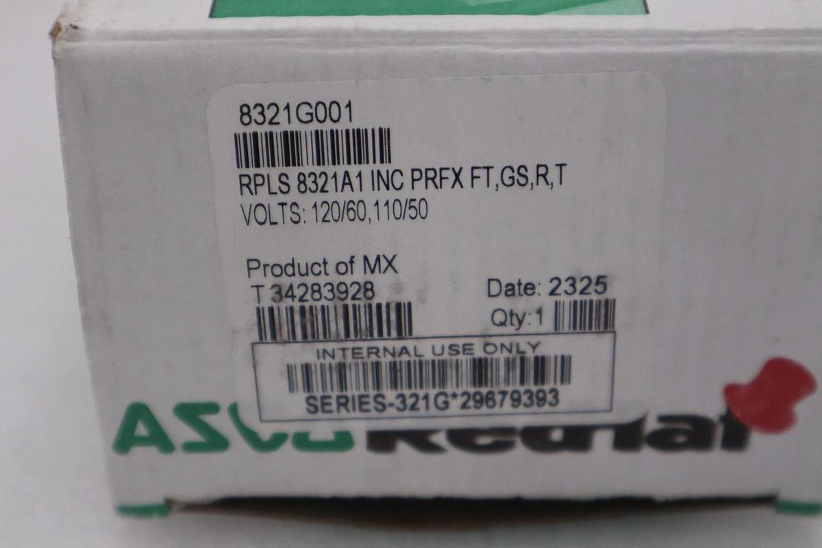 Used NEW ASCO 8321G001/ 8321G001AC120/60 3-Way NC Brass Solenoid Valve STOCK G548