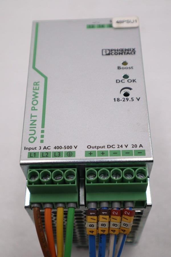 Used Phoenix Contact 2866792/ QUINT-PS/3AC/24DC/20 24V 20A Power Supply - STOCK H826C