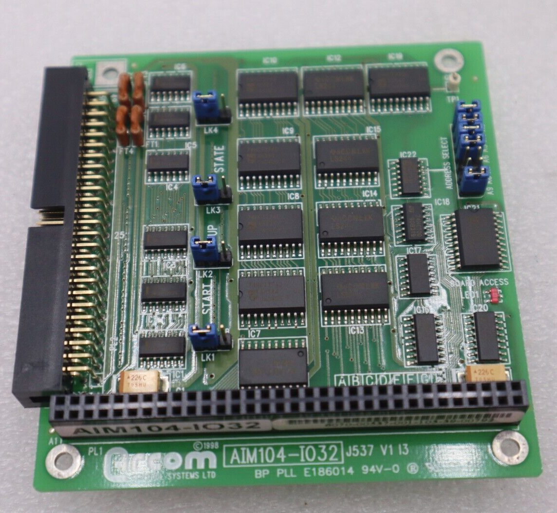 Used Arcom AIM104-I032 Systems LTD J537 V1 13 BP PLL E186014 94V-0 New Stock #2666