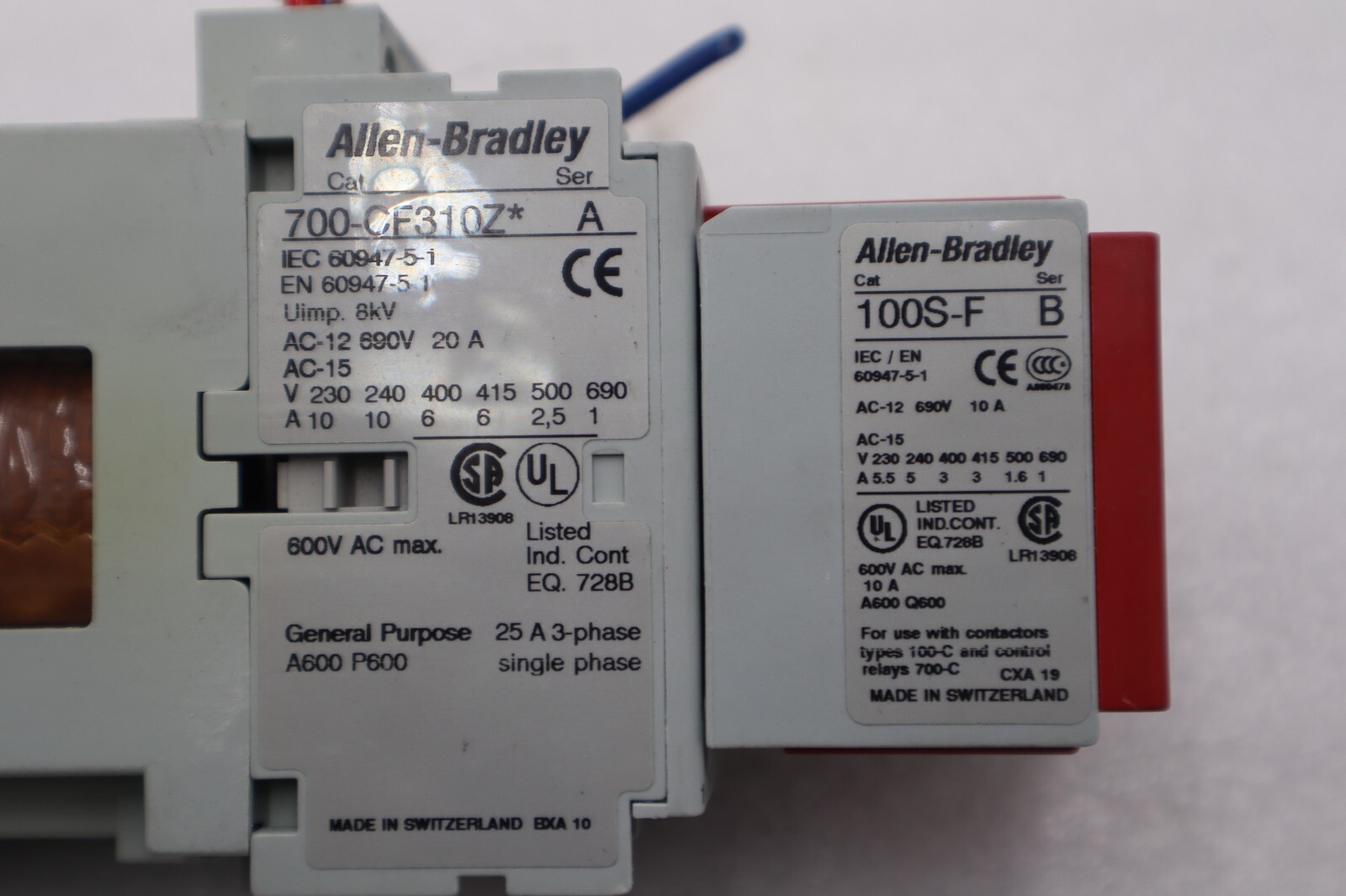 Used ALLEN BRADLEY 700S-CF440DJC SAFETY CONTROL RELAY 8 POLE 24VDC STOCK 5089
