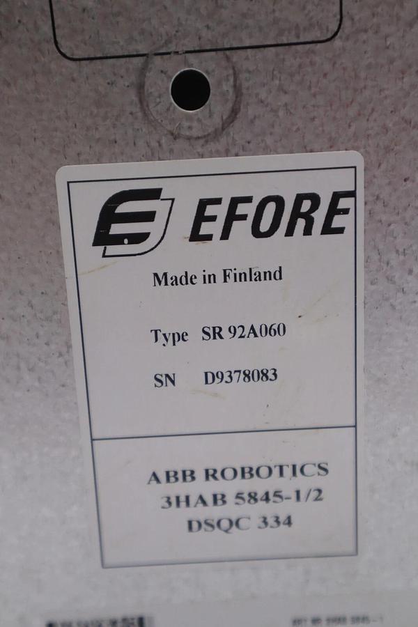 Used Efore ABB SR92A060 Power Supply Module 3HAB 5845-1/2 STOCK 3192