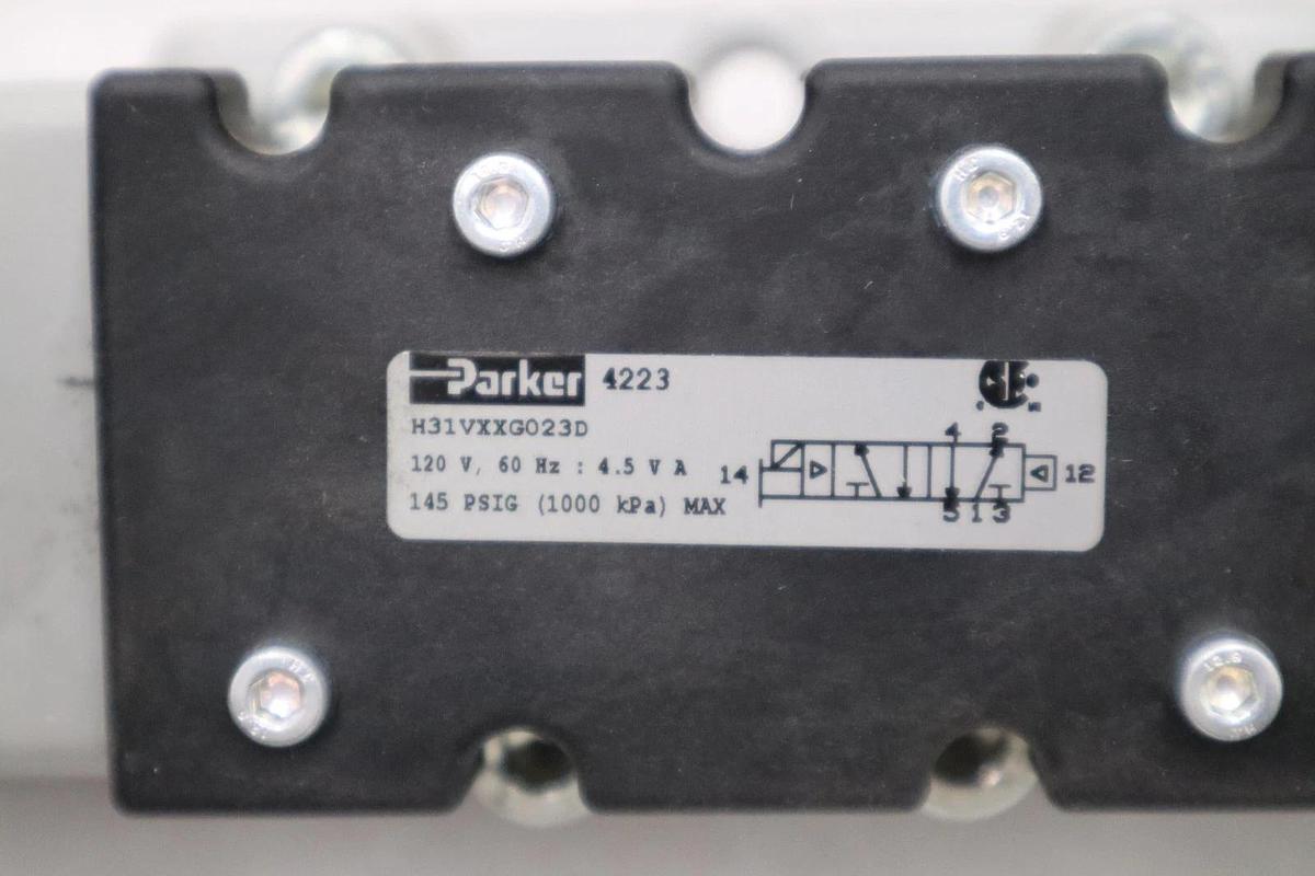 Used PARKER H31VXXG023D SOLENOID VALVE BASIC SERIES 5599-2 SIZE 3 - STOCK 3000CC