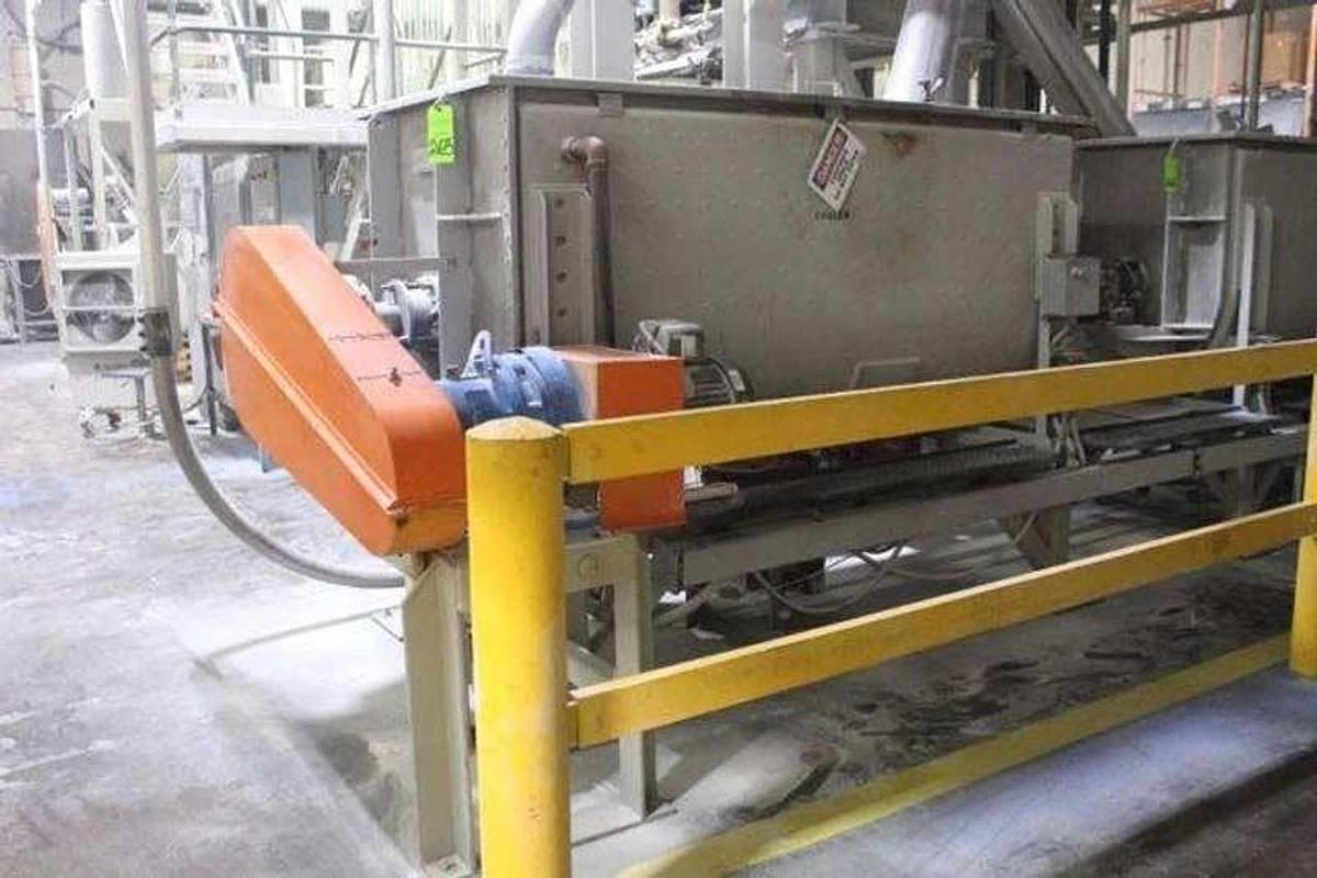 Used 87 CUBIC FOOT CAPACITY DAY MIXING DOUBLE RIBBON MIXER STAINLESS STEEL UNIT