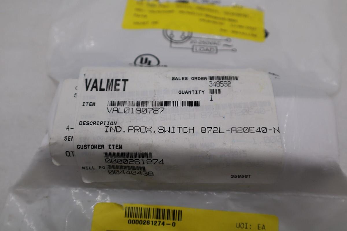 ALLEN BRADLEY 872L-A20E40-R3 SER. A 20-250VAC NEW UNIT STOCK G836A