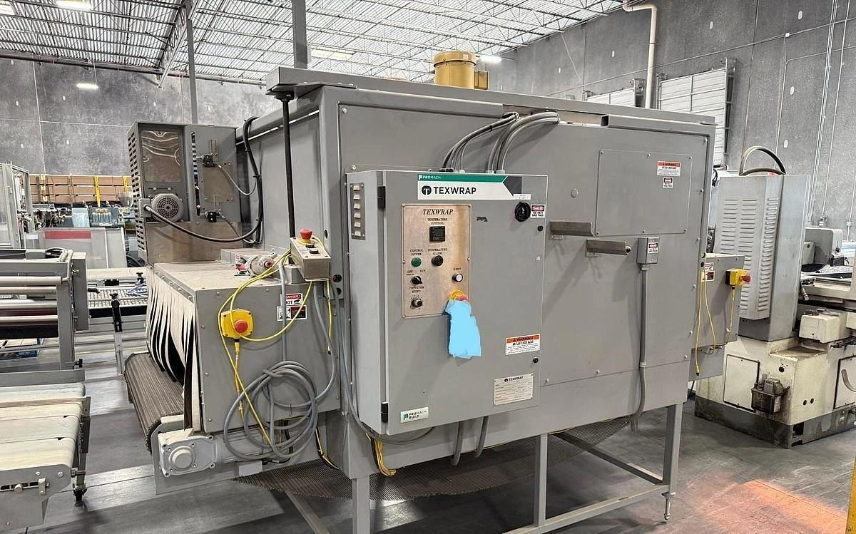 Used 36" TEXWRAP MODEL 3618ISSR SIDE SEAL AND STE-1348OCS HEAT TUNNEL SYSTEM 2021