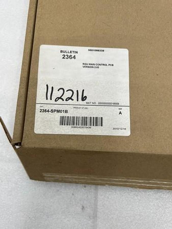 Used ALLEN BRADLEY AB DRIVE SYSTEMS 2364 2364-SPM01B SER A RGU MAIN CONTROL STK 3009