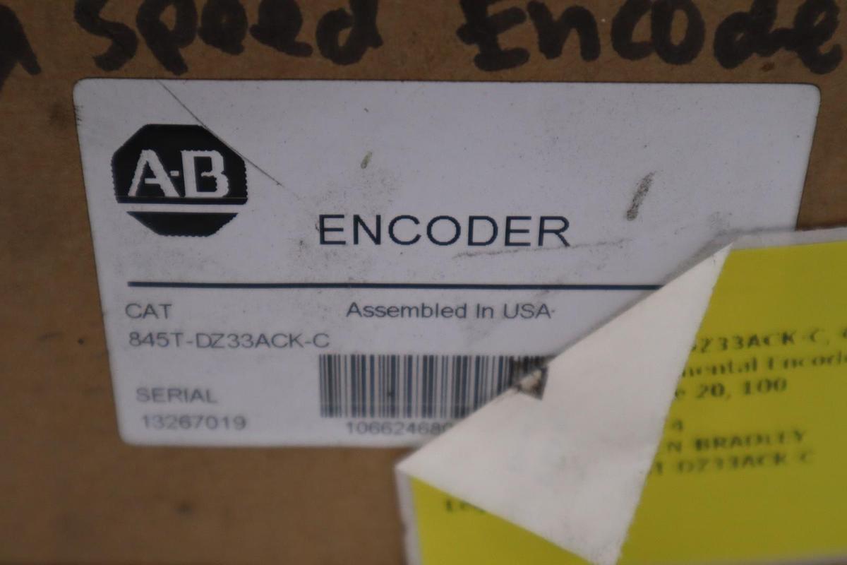 Used NEW ALLEN BRADLEY 845T-DZ33ACK-C ENCODER SER.A 845TDZ33ACKC STOCK 3843CC