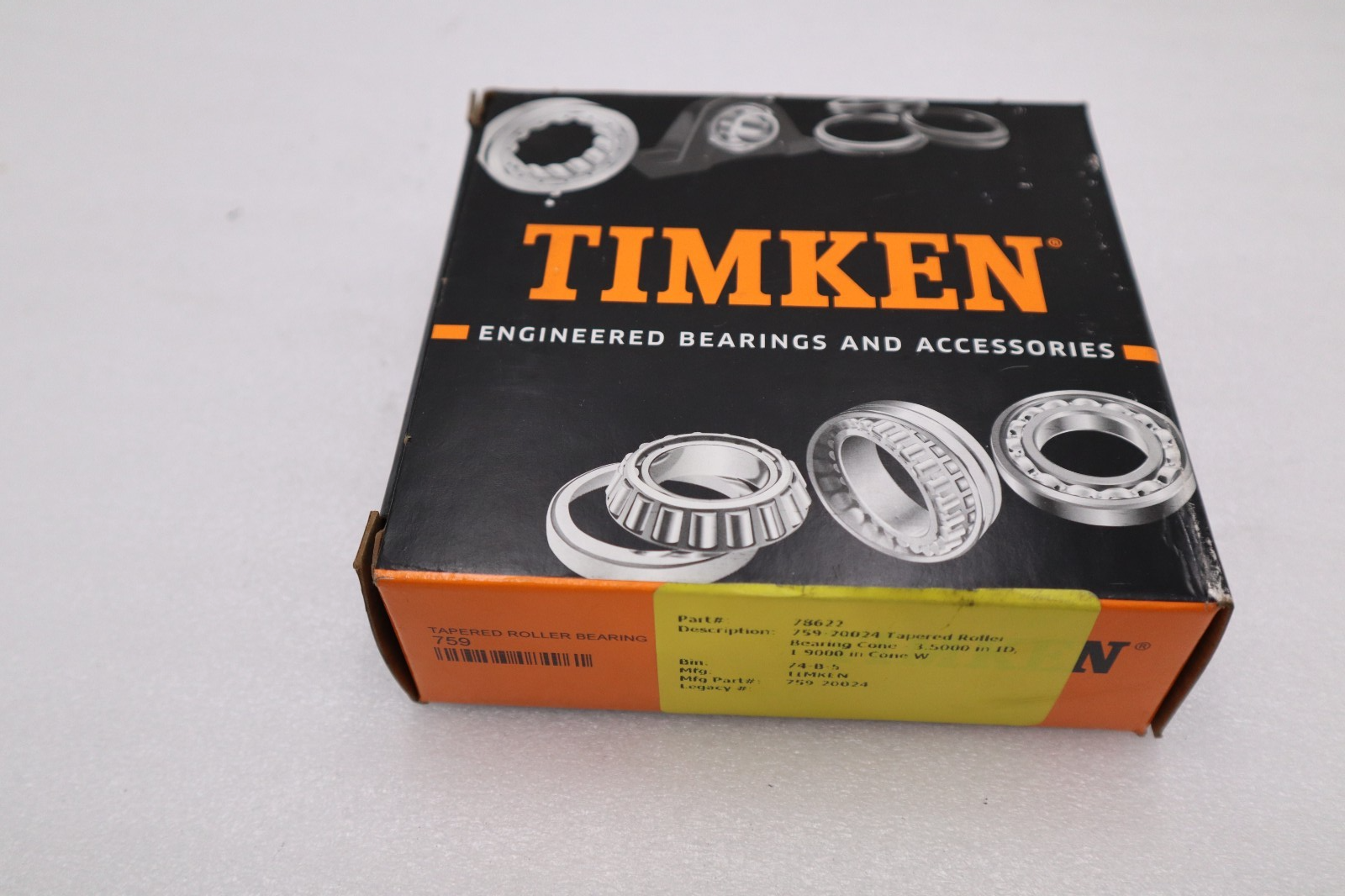 NEW Timken 759 Tapered Roller Bearing STOCK 1661CC