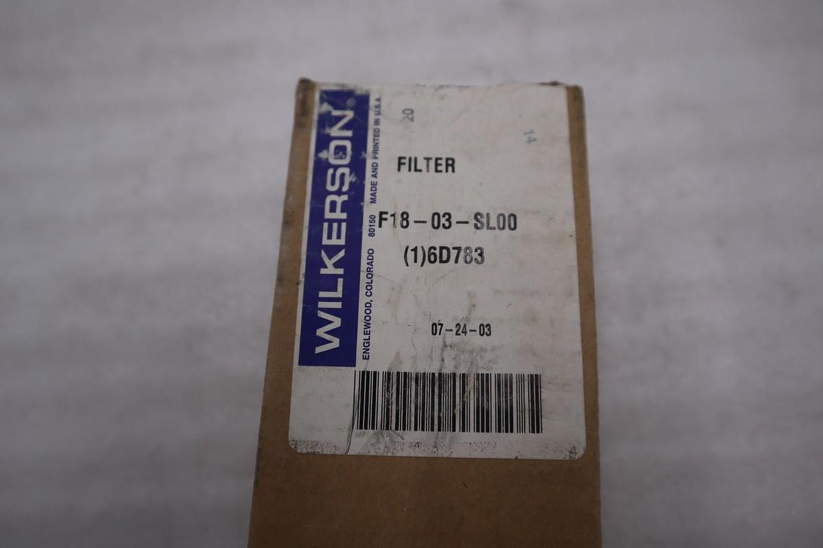 Wilkerson F18-03-SL00 COMPRESSED AIR FILTER 3/8" NPT - STOCK GF354A