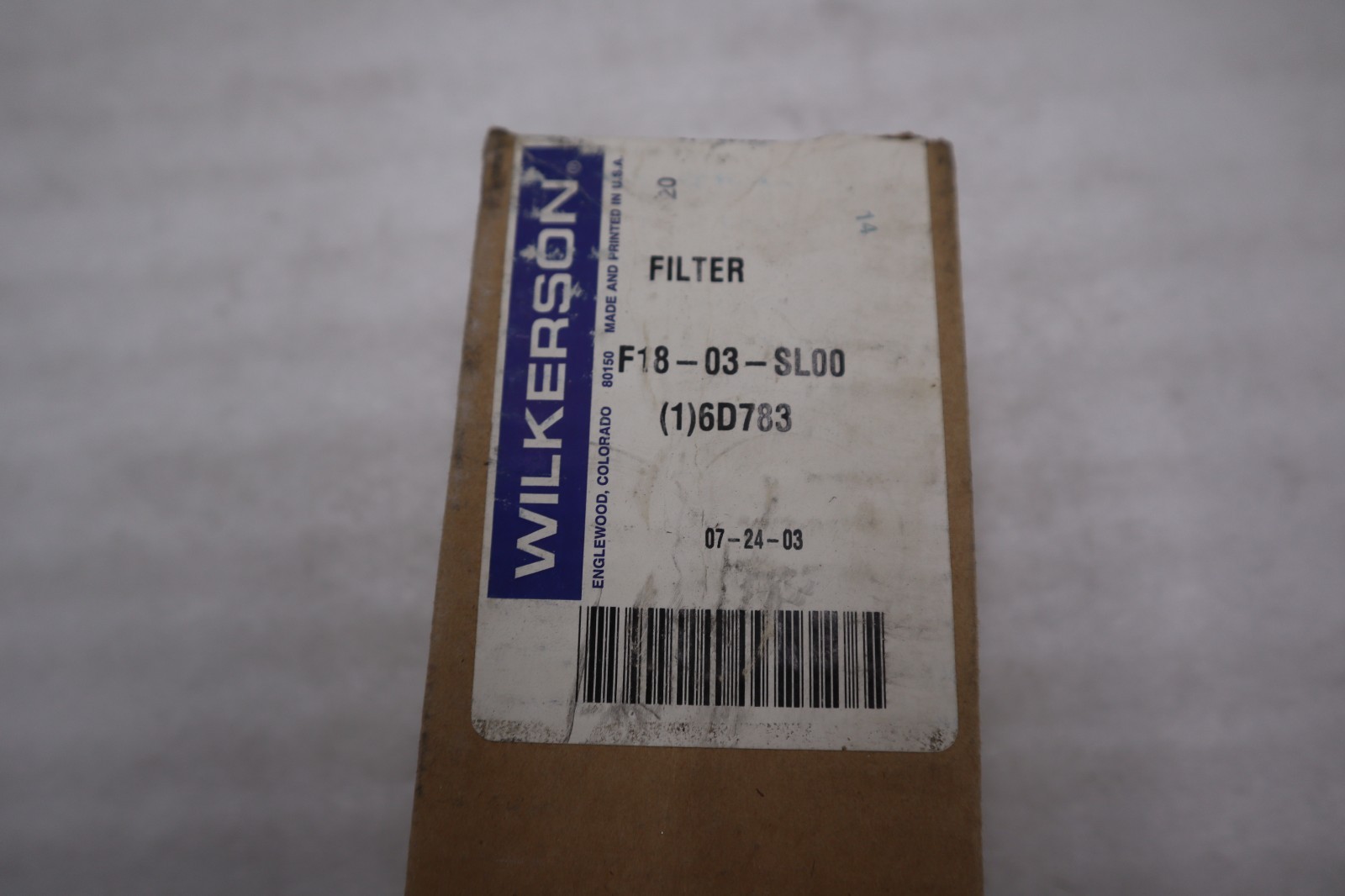Wilkerson F18-03-SL00 COMPRESSED AIR FILTER 3/8" NPT - STOCK GF354A