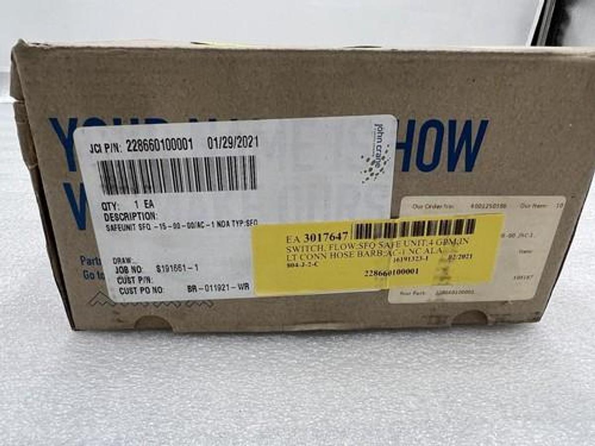 John Crane SFP-15-00 Safeunit Water Flow & Pressure Control Monitoring STK 3376