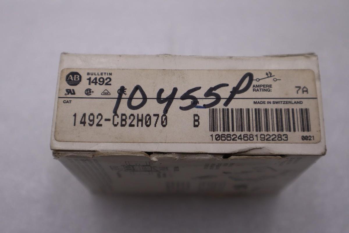 ALLEN BRADLEY 1492-CB2H070 SER. B 480VAC 7A STOCK H859A