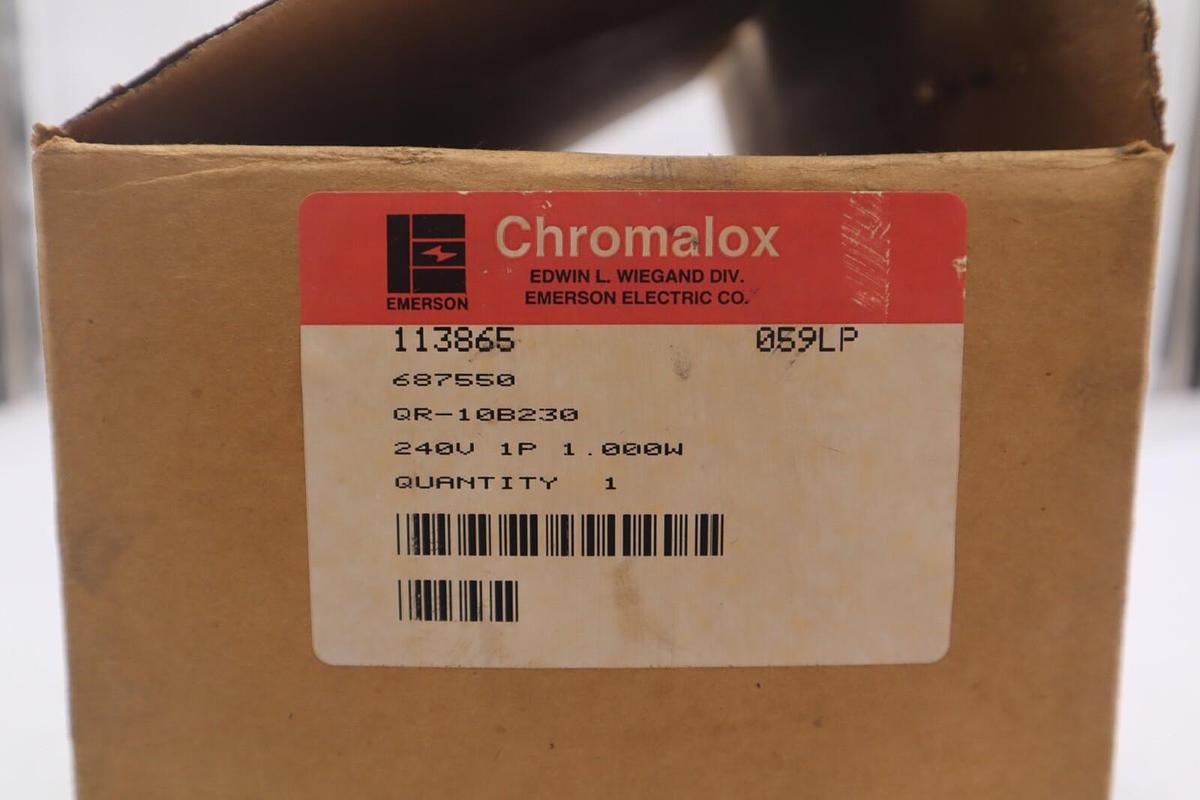 Used EMERSON CHROMALOX CIRCULATION HEATER QR10B230 STOCK #4354