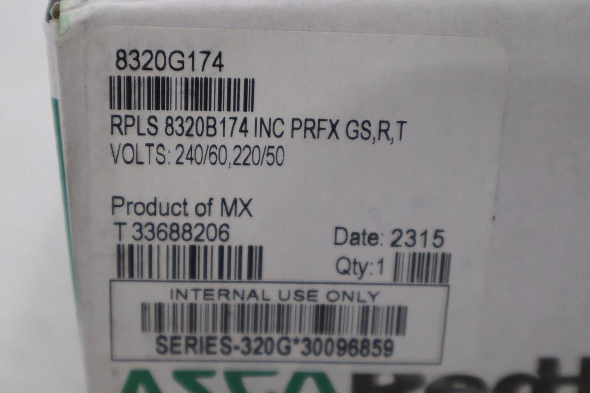 Used NEW IN BOX ASCO 8320G174 solenoid valve 1/4" NEW WITH BOX STOCK G555