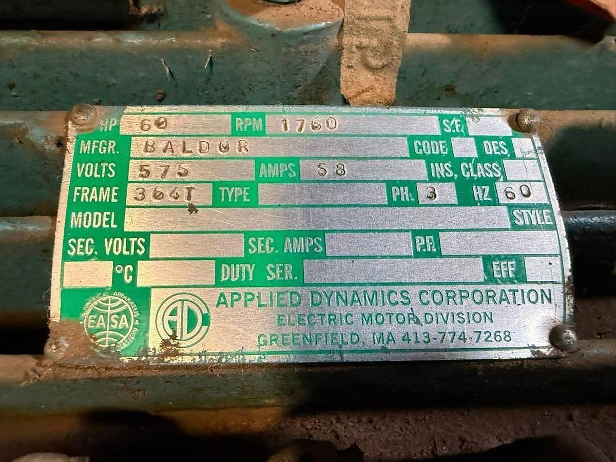 Used GORMAN-RUPP MODEL T8A60-B TRASH PUMP WITH MOTOR