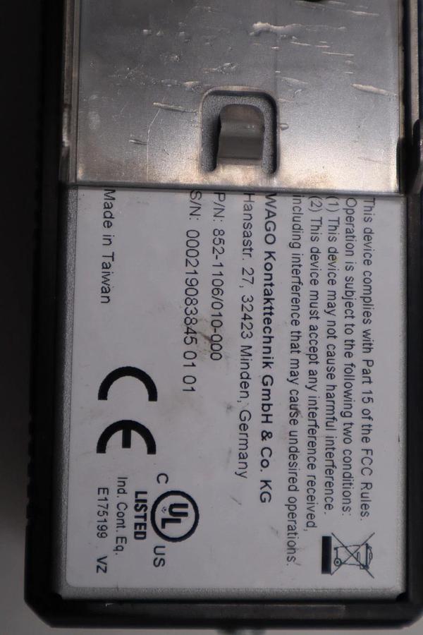 NEW OPEN BOX WAGO 852-1106/010-000 NETWORK SWITCH 16 Ethernet ports STK H912A