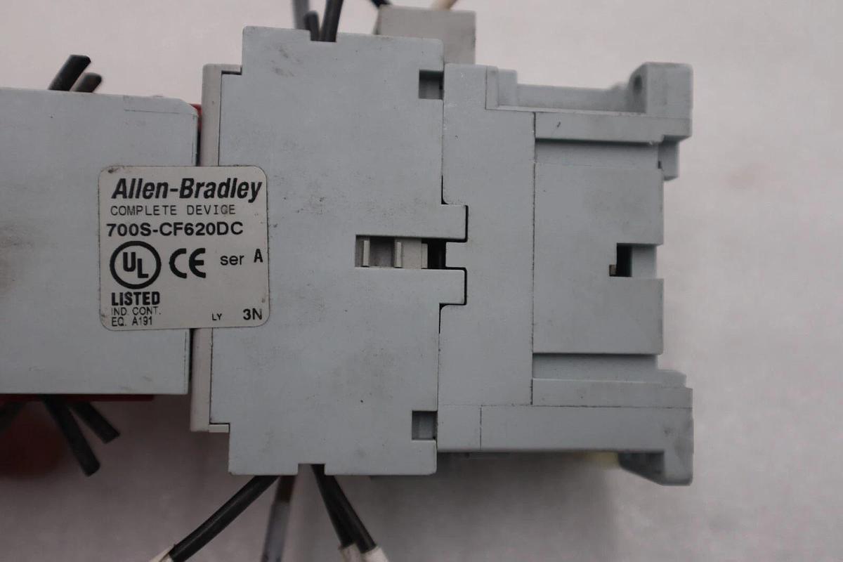 Used Allen-Bradley 700S-CF620DC/ 700-CF310* 100S-F Safety Control Relay #K-1227A 10611320337409
