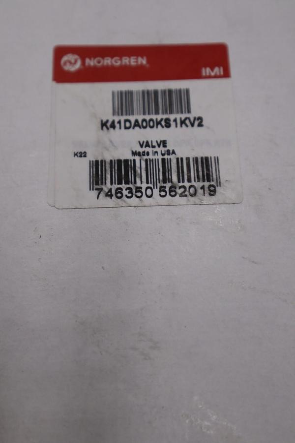 NORGREN K41DA00-KS1-KV2 / K41DA00KS1KV2 (BRAND NEW) STOCK H350