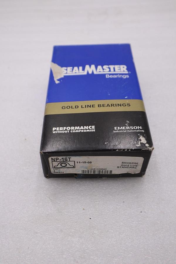 Used NEW OPEN BOX Sealmaster NP-16T Pillow Block Ball Bearing STOCK H929A