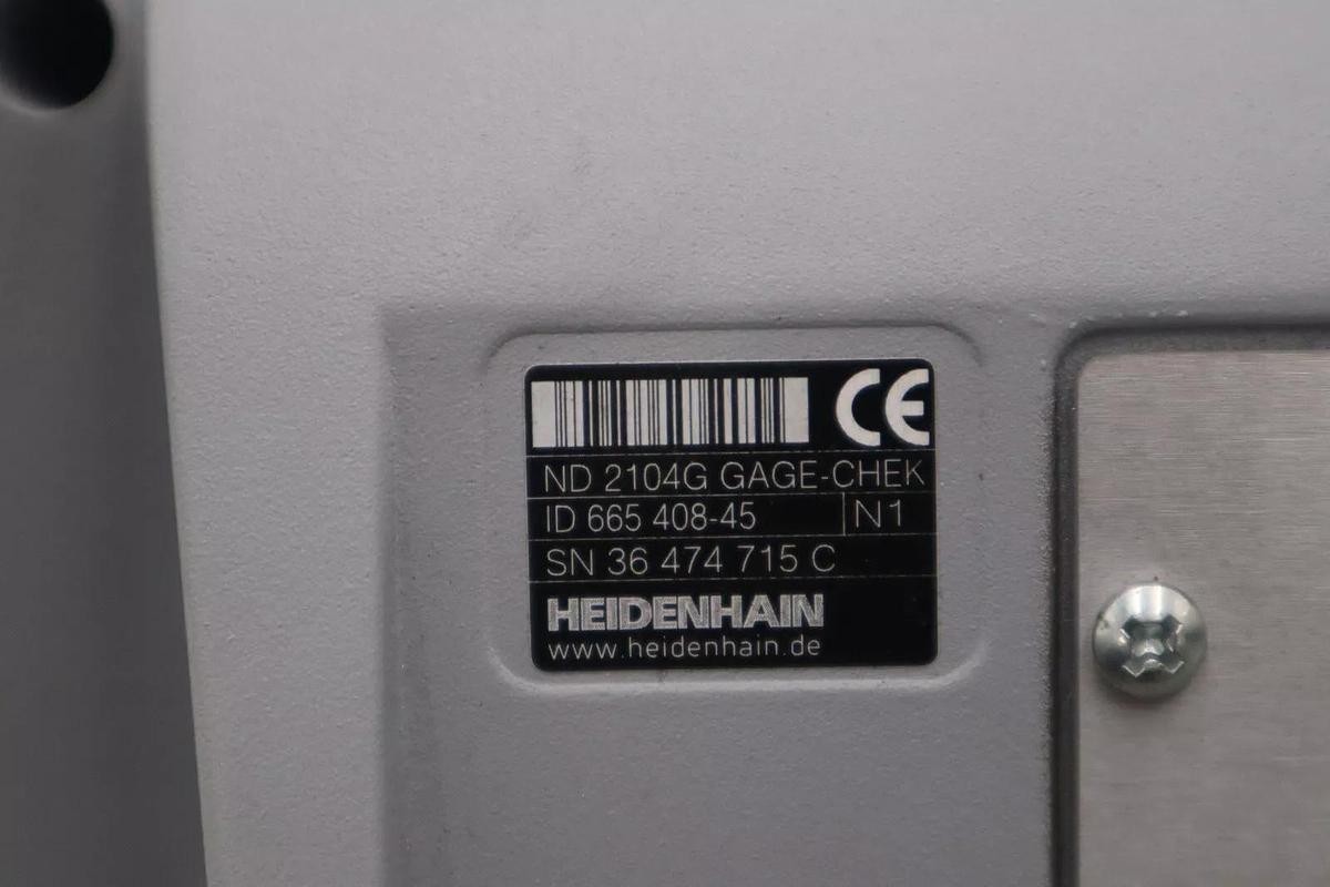 Used HEIDENHAIN FRONT PANEL / LCD ND2104G GAGE-CHEK ID 665 408-45 STOCK 526-B