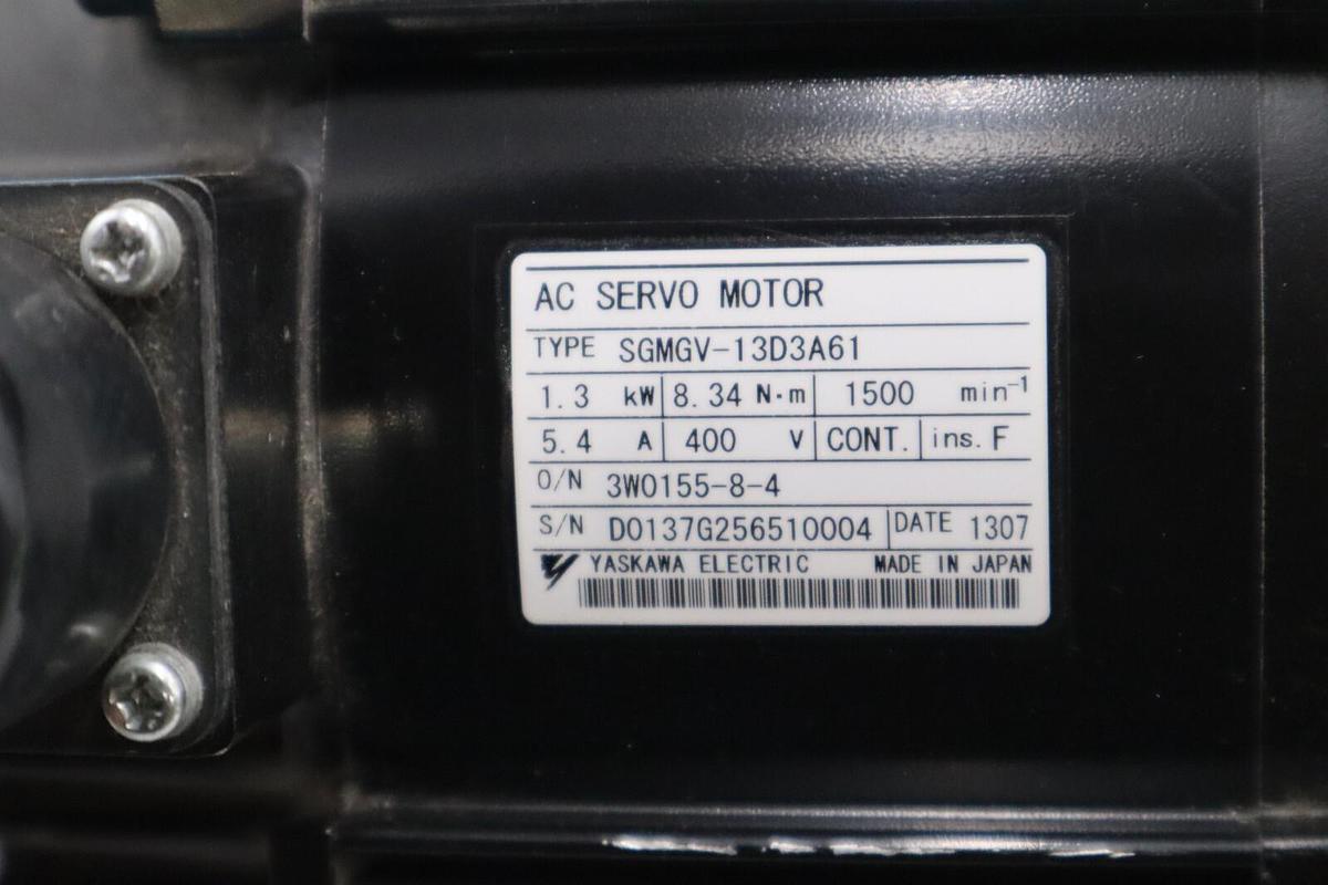 Used YASKAWA SGMGV-13D3A61 AC SERVO MOTOR SGMGV13D3A61 NEW NO BOX STOCK H1259