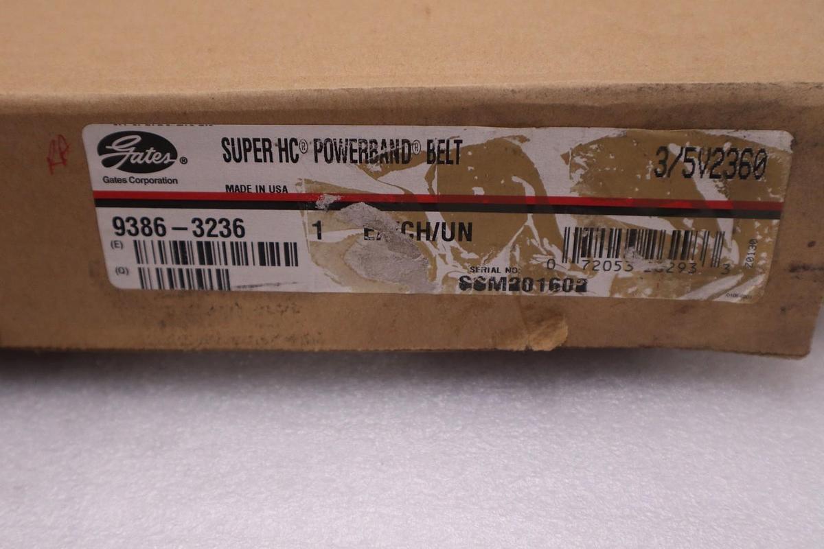 Gates 3/5V2360 9386-3236 SUPER HC POWERBAND BELTS - STOCK K4049