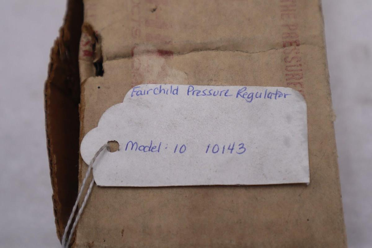 Used FAIRCHILD KENDALL 10143 MODEL 10 PRESSURE REGULATOR 500 PSI STOCK K-3570