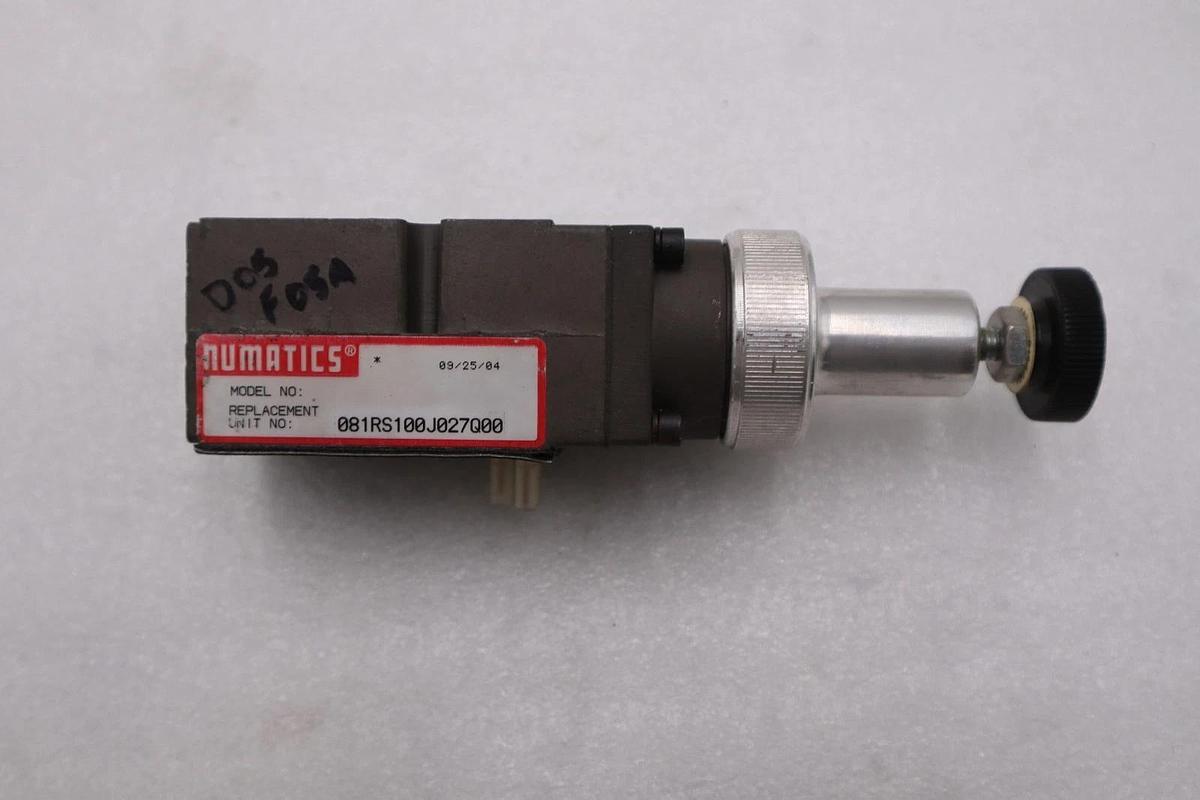 Used NUMATICS 081RS100J027Q00 REGULATOR VALVE STOCK H1568A