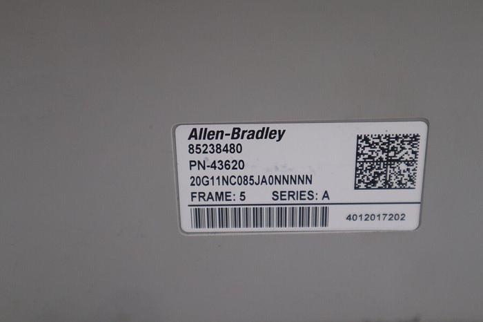 Used 2021 Allen Bradley 20G11NC085JA0NNNNN Powerflex Catalog STOCK 4687