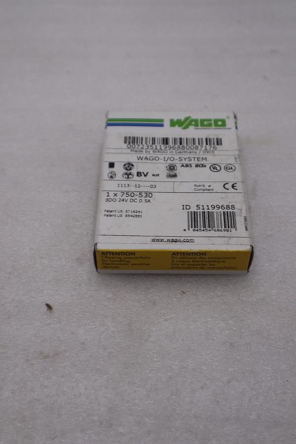 750-530 WAGO I/O System Fieldbus Coupler - NEW IN BOX - STOCK K1645A