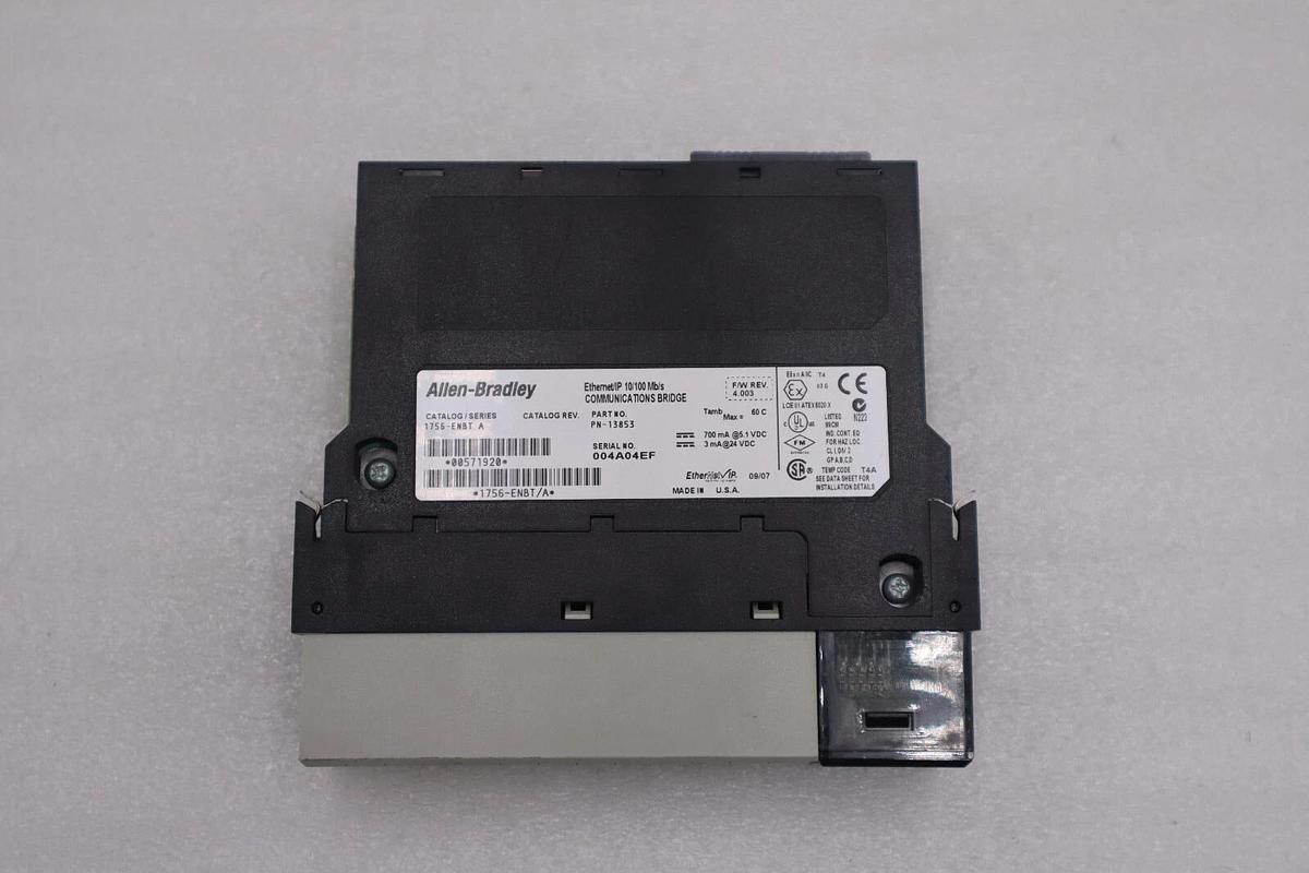 Used Allen Bradley 1756-ENBT Ser. A EtherNet/IP Communications Module STOCK 846C