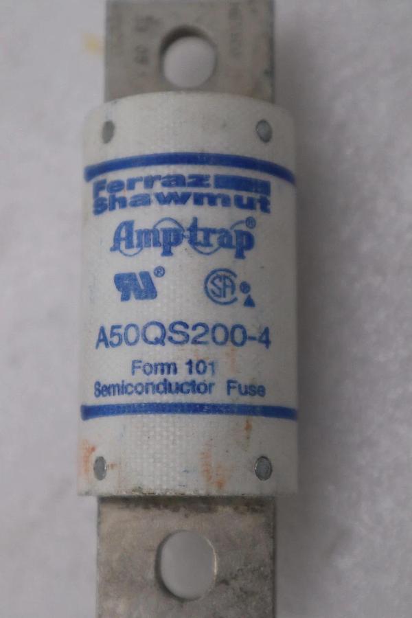 Used Ferraz Shawmut A50QS200-4 Semiconductor Fuse FWH 200 Amp - STOCK GF619A