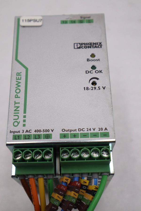 Used Phoenix Contact 2866792/ QUINT-PS/3AC/24DC/20 24V 20A Power Supply - STOCK H823C
