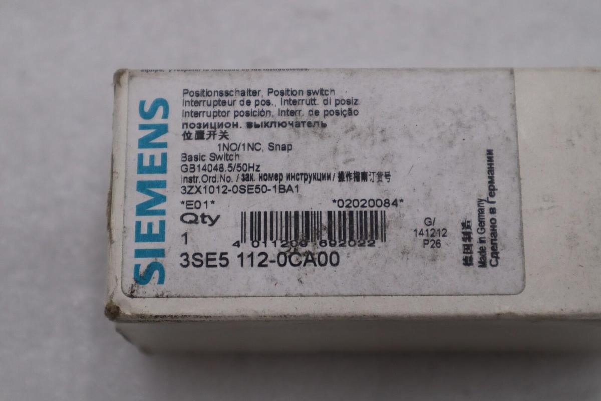 SIEMENS 3SE5112-0CA00 Switch (FIVE AVAILABLE) NEW IN BOX STOCK H247A