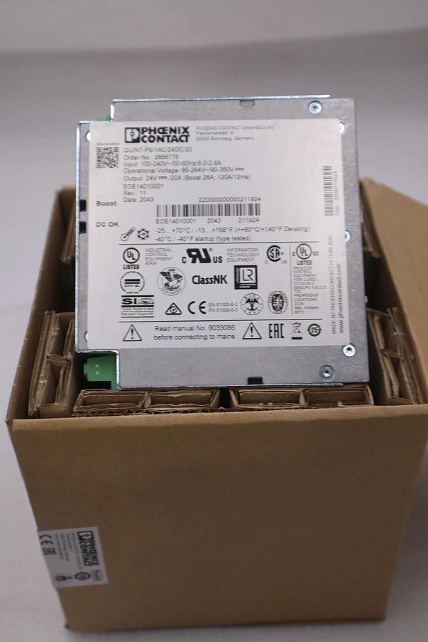 NEW IN BOX PHOENIX CONTACT QUINT-PS/1AC/24DC/20 POWER SUPPLY STOCK G205