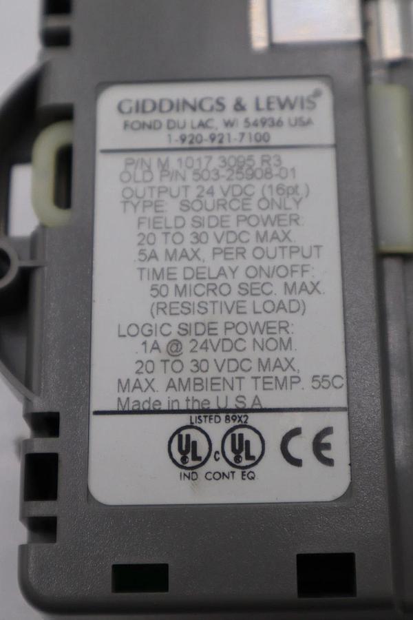 Used GIDDINGS & LEWIS DANAHER MOTION M.1017.3095 R3 / M10173095 R3 MODULE #6001