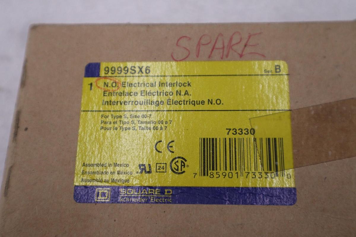 SCHNEIDER ELECTRIC 9999-SX-6 / 9999SX6 - NEW IN BOX - STOCK 872B