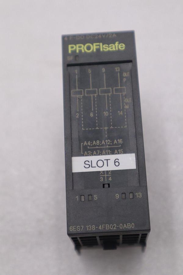 Used SIEMENS 6ES7 138-4FB02-0AB0 SIMATIC S7 ELECTRONIC CONTROL MODULE STOCK K-3942
