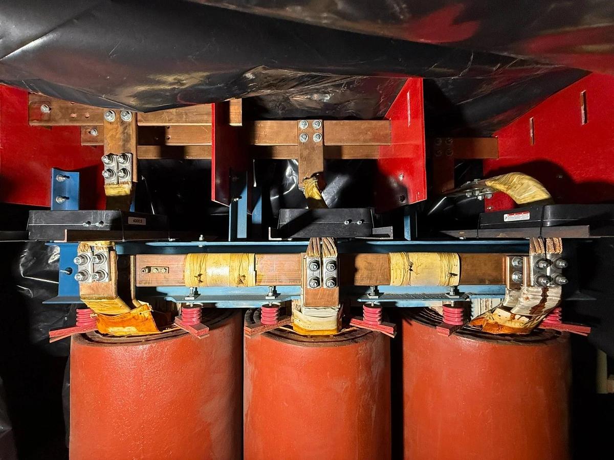 Used Virginia 1500 kVA 13800 Delta to 600Y 3PH Dry Type Transformer Copper Windings