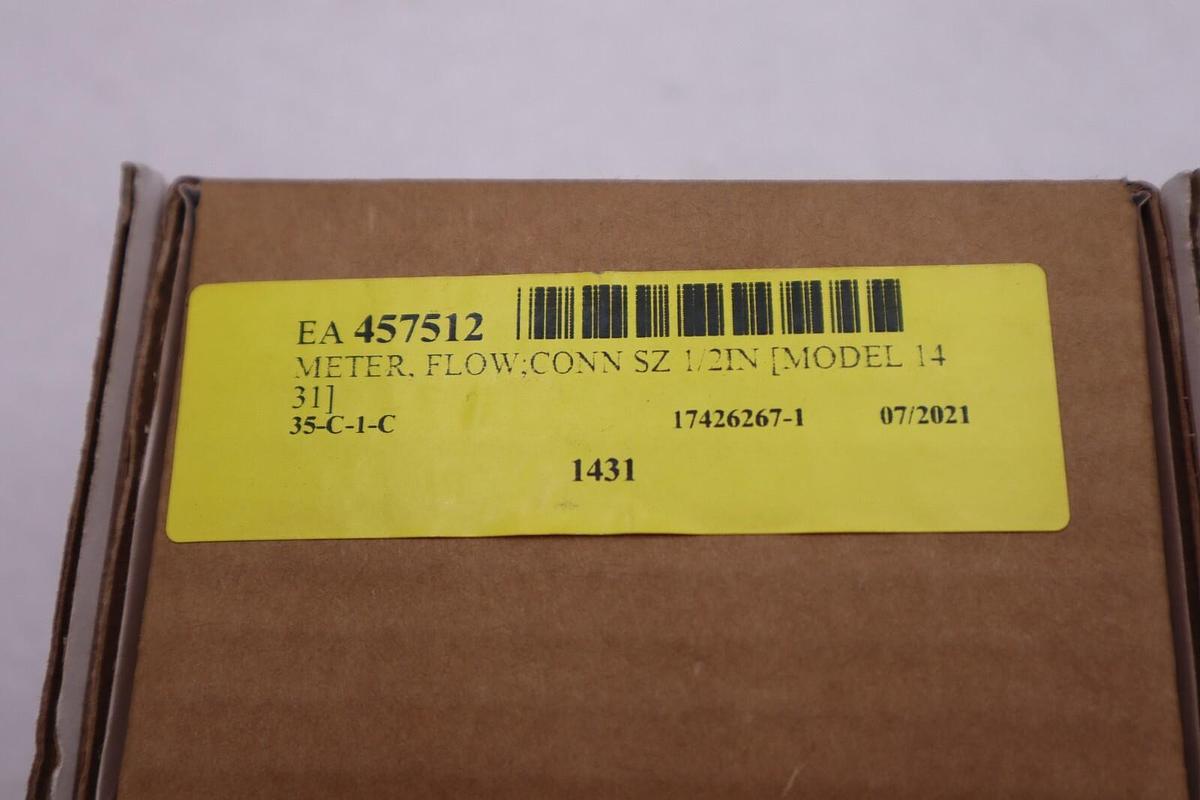 Used OPW 1431D VISI-FLO FLOW METER 1/2 IN #K-2280